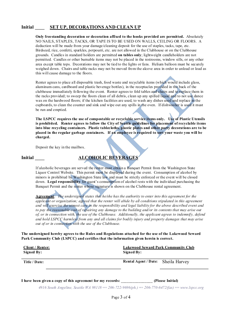 Sample LSPCC Rental Agreement Page 3